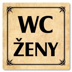 WC ženy, 118x118mm, pergamen, Nebraska